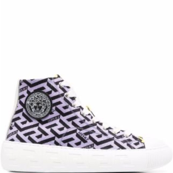 Versace La Greca Men's
Split Leather High-Top
Sneakers Size 44 EU / 11
US Multi - Picture 14 of 14